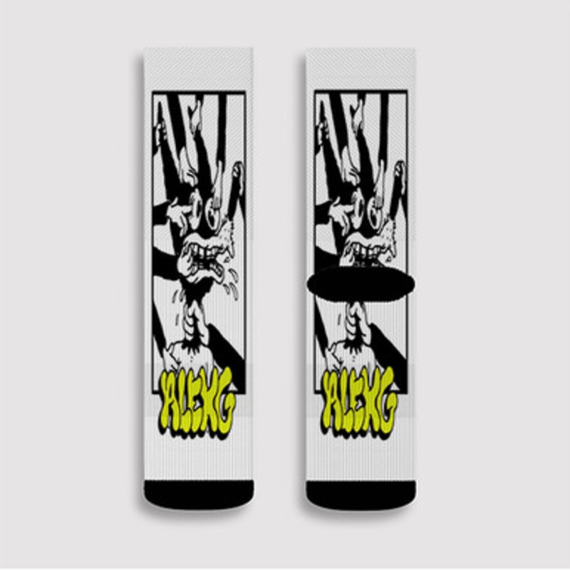 Pastele Alex G Custom Socks Sublimation Awesome Printed Sports Elite Socks Polyester Cushioned Bottoms Gym Gymnastic Running Yoga School Skatebording Basketball Spandex