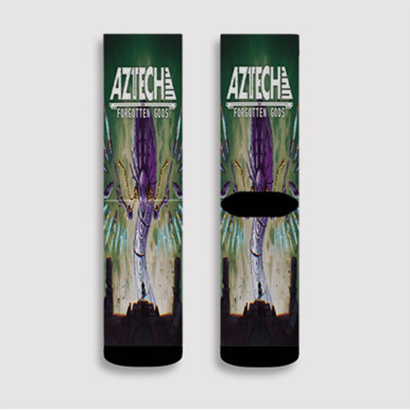 Pastele Aztech Forgotten Gods Custom Socks Sublimation Awesome Printed Sports Elite Socks Polyester Cushioned Bottoms Gym Gymnastic Running Yoga School Skatebording Basketball Spandex
