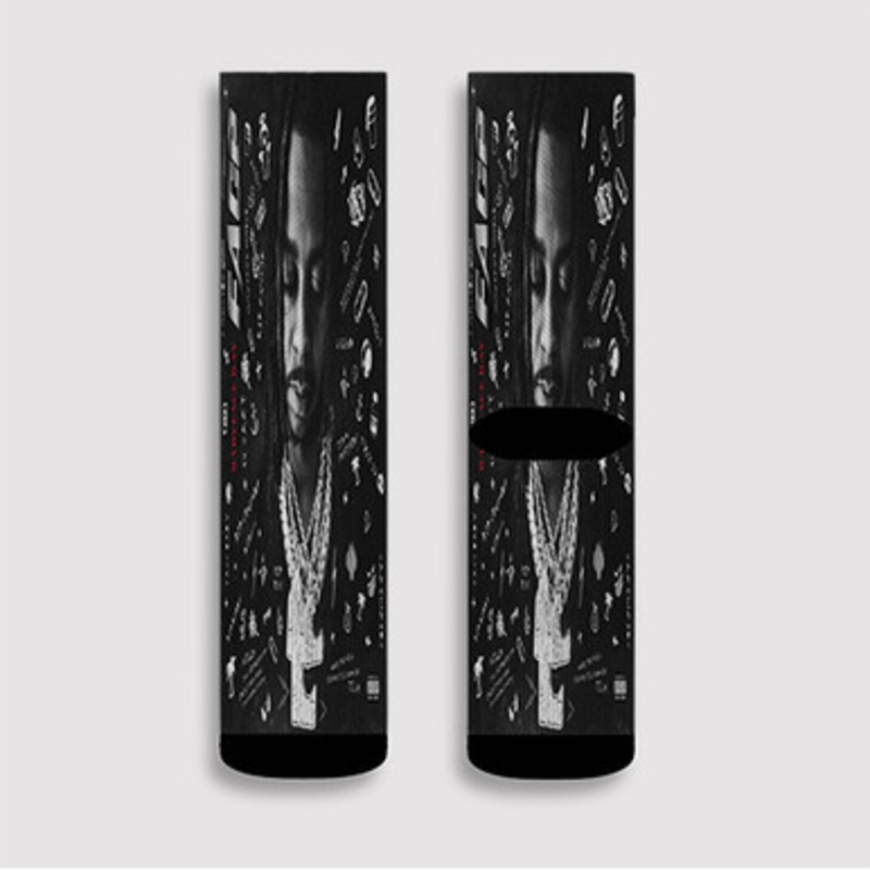 Pastele Babyface Ray Mob Custom Socks Sublimation Awesome Printed Sports Elite Socks Polyester Cushioned Bottoms Gym Gymnastic Running Yoga School Skatebording Basketball Spandex