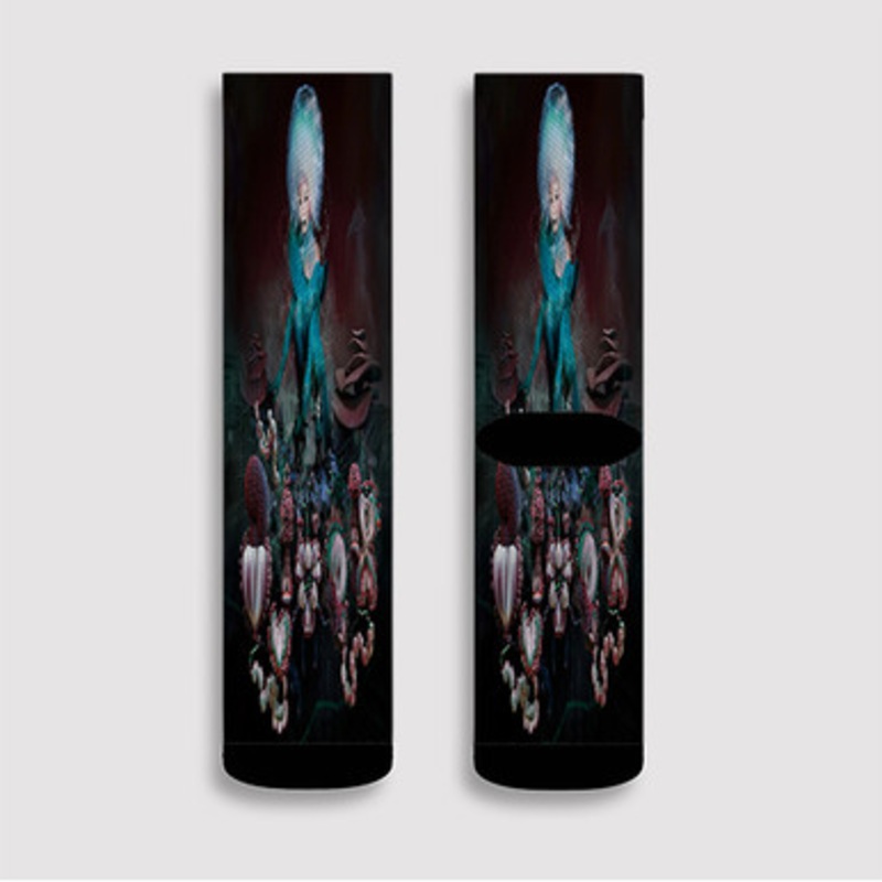 Pastele Bjork Fossora Custom Socks Sublimation Awesome Printed Sports Elite Socks Polyester Cushioned Bottoms Gym Gymnastic Running Yoga School Skatebording Basketball Spandex