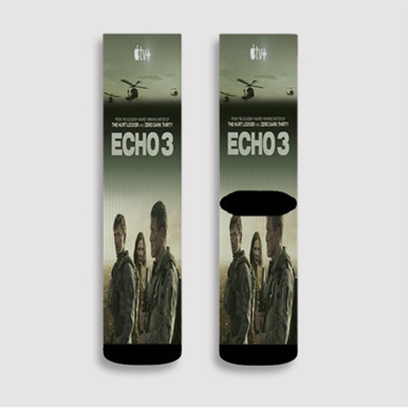 Pastele Echo 3 Custom Socks Sublimation Awesome Printed Sports Elite Socks Polyester Cushioned Bottoms Gym Gymnastic Running Yoga School Skatebording Basketball Spandex