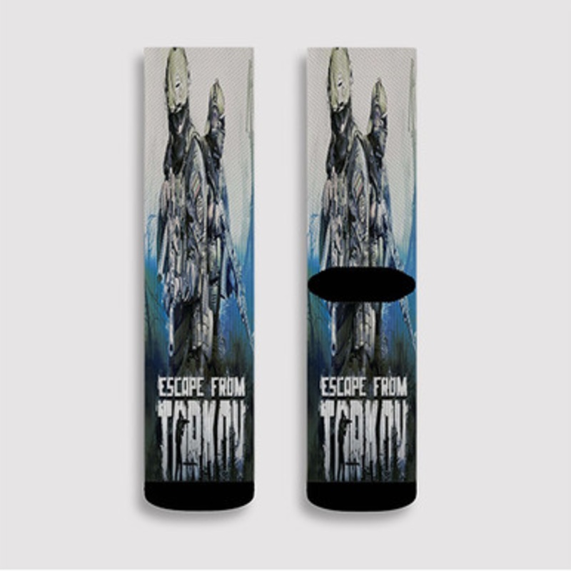Pastele Escape from Tarkov Custom Socks Sublimation Awesome Printed Sports Elite Socks Polyester Cushioned Bottoms Gym Gymnastic Running Yoga School Skatebording Basketball Spandex