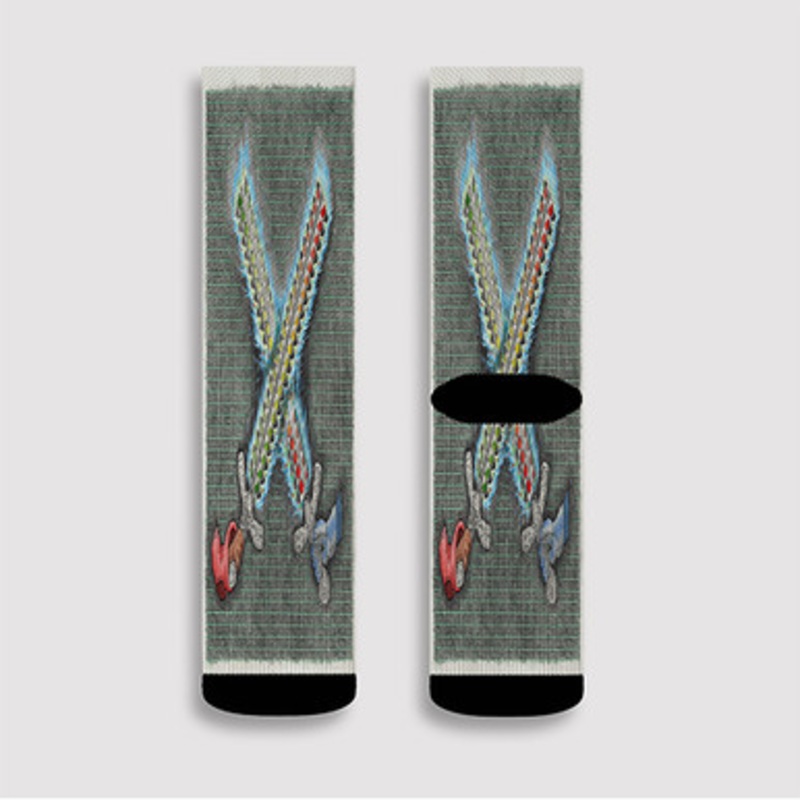 Pastele Fievel Is Glauque Flaming Swords Custom Socks Sublimation Awesome Printed Sports Elite Socks Polyester Cushioned Bottoms Gym Gymnastic Running Yoga School Skatebording Basketball Spandex