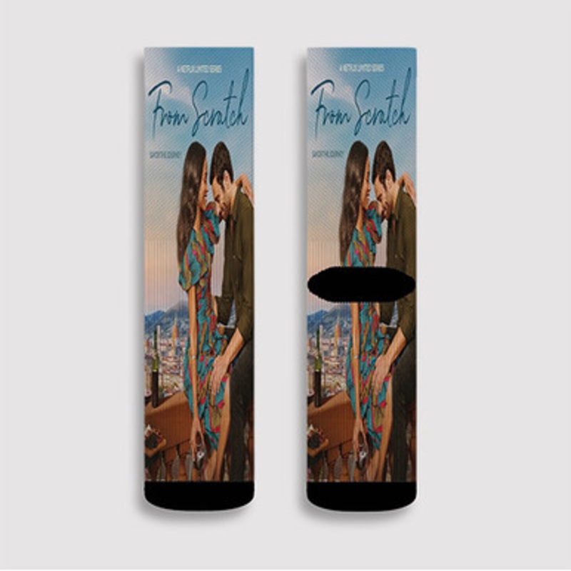 Pastele From Scratch Custom Socks Sublimation Awesome Printed Sports Elite Socks Polyester Cushioned Bottoms Gym Gymnastic Running Yoga School Skatebording Basketball Spandex