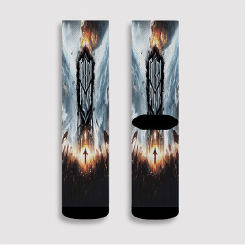 Pastele Frostpunk Console Edition Custom Socks Sublimation Awesome Printed Sports Elite Socks Polyester Cushioned Bottoms Gym Gymnastic Running Yoga School Skatebording Basketball Spandex