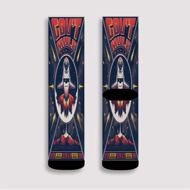 Pastele Govt Mule 2018 Custom Socks Sublimation Awesome Printed Sports Elite Socks Polyester Cushioned Bottoms Gym Gymnastic Running Yoga School Skatebording Basketball Spandex