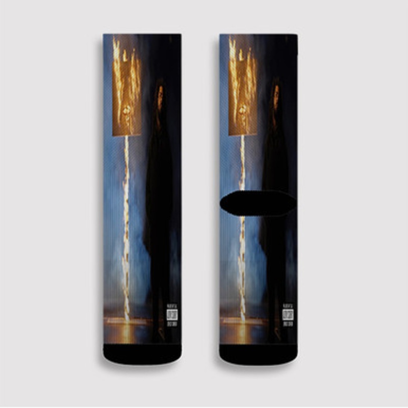 Pastele J Cole The Off Season Custom Socks Sublimation Awesome Printed Sports Elite Socks Polyester Cushioned Bottoms Gym Gymnastic Running Yoga School Skatebording Basketball Spandex