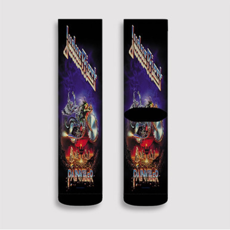 Pastele Judas Priest Painkiller Custom Socks Sublimation Awesome Printed Sports Elite Socks Polyester Cushioned Bottoms Gym Gymnastic Running Yoga School Skatebording Basketball Spandex