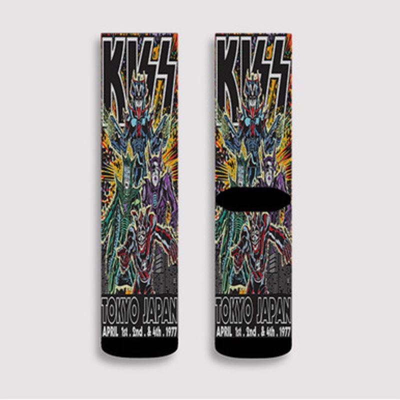 Pastele Kiss Tokyo Japan Custom Socks Sublimation Awesome Printed Sports Elite Socks Polyester Cushioned Bottoms Gym Gymnastic Running Yoga School Skatebording Basketball Spandex