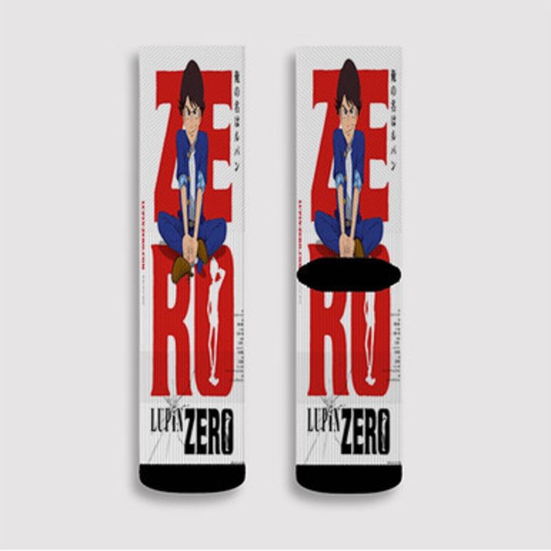 Pastele Lupin Zero Custom Socks Sublimation Awesome Printed Sports Elite Socks Polyester Cushioned Bottoms Gym Gymnastic Running Yoga School Skatebording Basketball Spandex