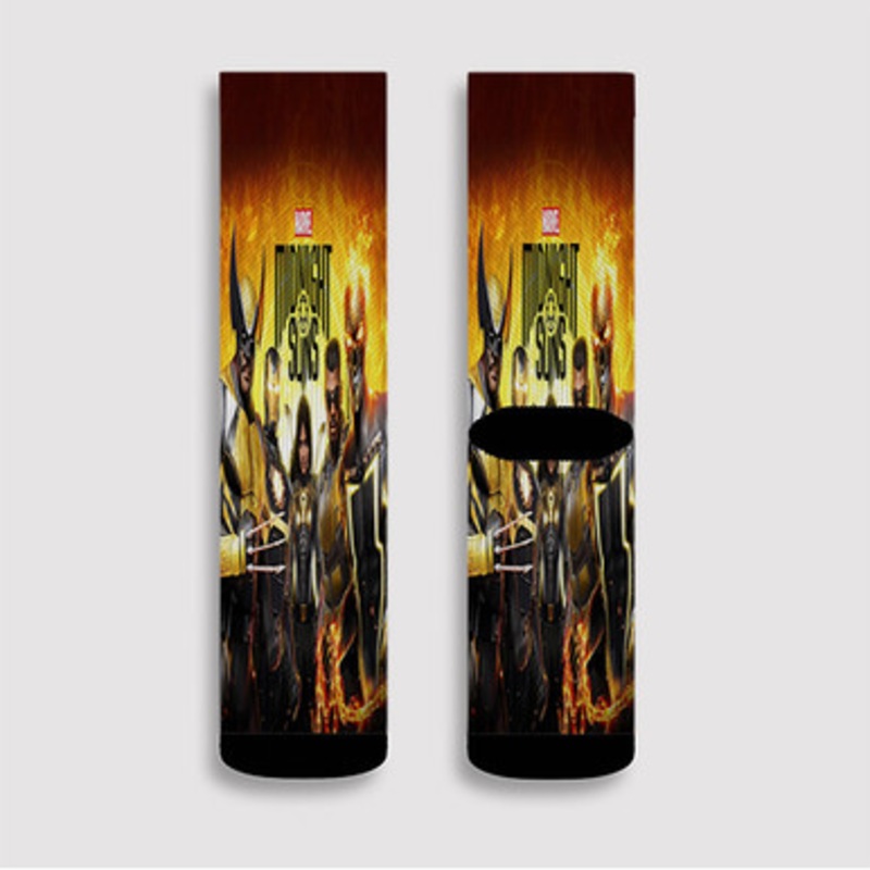 Pastele Marvel s Midnight Suns PS5 Custom Socks Sublimation Awesome Printed Sports Elite Socks Polyester Cushioned Bottoms Gym Gymnastic Running Yoga School Skatebording Basketball Spandex