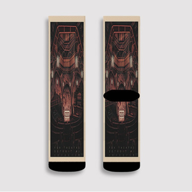 Pastele Nine Inch Nails Detroit Custom Socks Sublimation Awesome Printed Sports Elite Socks Polyester Cushioned Bottoms Gym Gymnastic Running Yoga School Skatebording Basketball Spandex