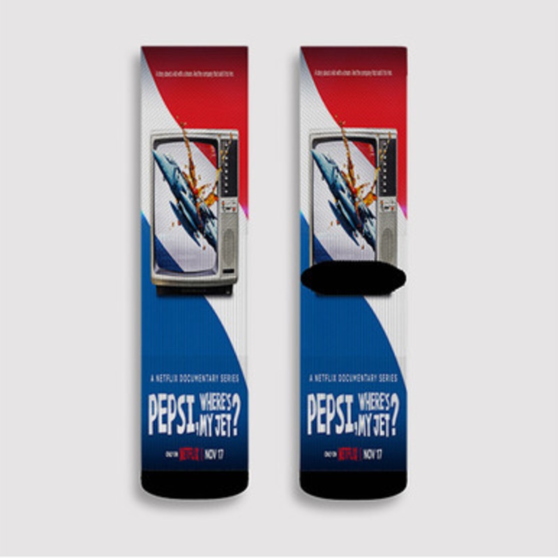 Pastele Pepsi Where s My Jet Custom Socks Sublimation Awesome Printed Sports Elite Socks Polyester Cushioned Bottoms Gym Gymnastic Running Yoga School Skatebording Basketball Spandex