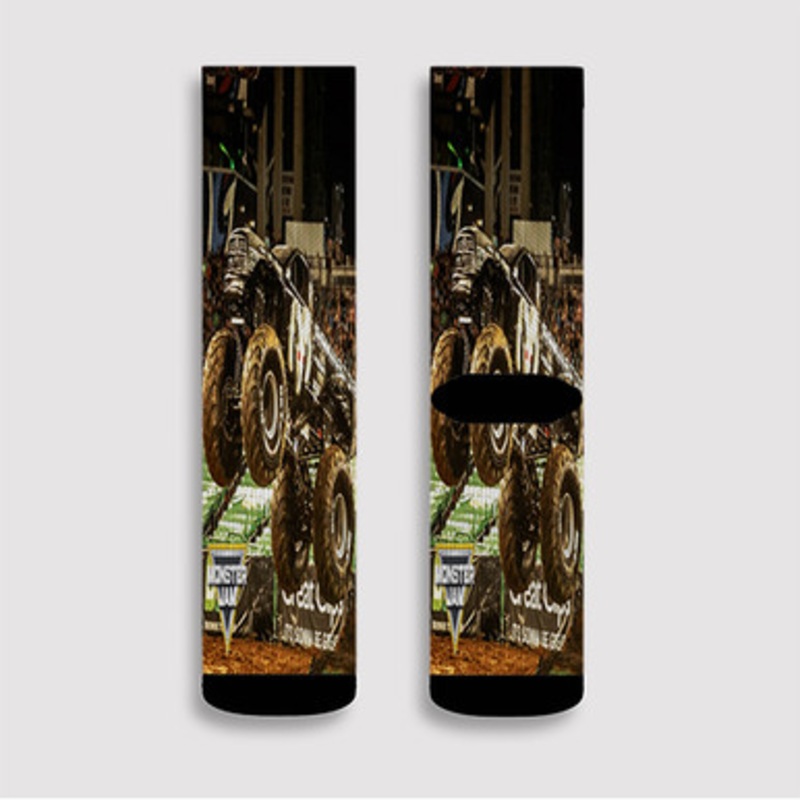 Pastele Raminator Monster Truck Custom Socks Sublimation Awesome Printed Sports Elite Socks Polyester Cushioned Bottoms Gym Gymnastic Running Yoga School Skatebording Basketball Spandex