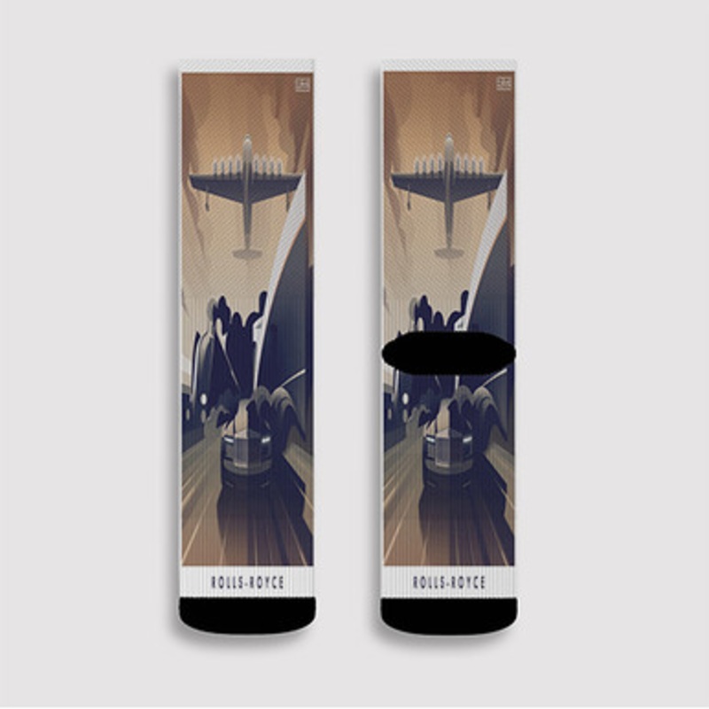 Pastele Rolls Royce Phantom Custom Socks Sublimation Awesome Printed Sports Elite Socks Polyester Cushioned Bottoms Gym Gymnastic Running Yoga School Skatebording Basketball Spandex