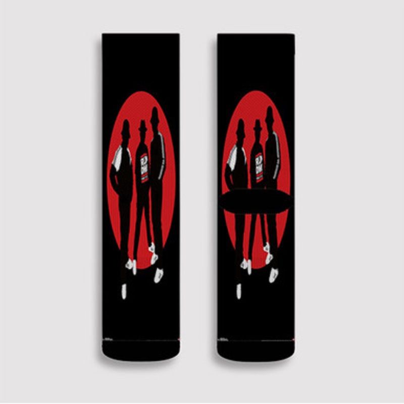 Pastele Run DMC Silhouette Custom Socks Sublimation Awesome Printed Sports Elite Socks Polyester Cushioned Bottoms Gym Gymnastic Running Yoga School Skatebording Basketball Spandex