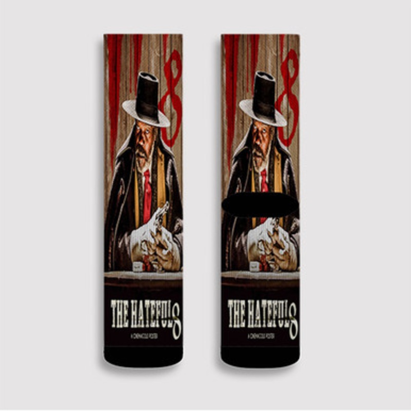 Pastele Samuel L Jackson The Hateful Eight Custom Socks Sublimation Awesome Printed Sports Elite Socks Polyester Cushioned Bottoms Gym Gymnastic Running Yoga School Skatebording Basketball Spandex