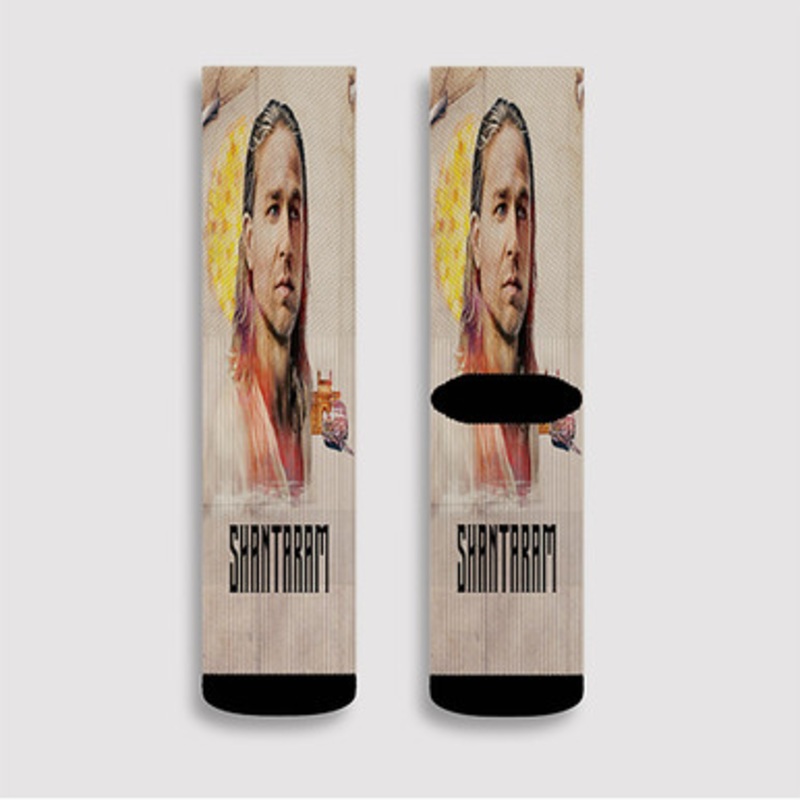 Pastele Shantaram Custom Socks Sublimation Awesome Printed Sports Elite Socks Polyester Cushioned Bottoms Gym Gymnastic Running Yoga School Skatebording Basketball Spandex