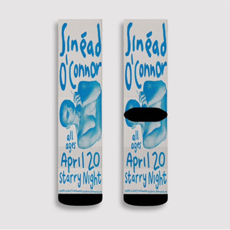 Pastele Sinead O Connor Custom Socks Sublimation Awesome Printed Sports Elite Socks Polyester Cushioned Bottoms Gym Gymnastic Running Yoga School Skatebording Basketball Spandex