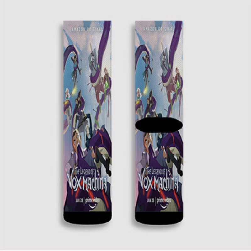 Pastele The Legend of Vox Machina Custom Socks Sublimation Awesome Printed Sports Elite Socks Polyester Cushioned Bottoms Gym Gymnastic Running Yoga School Skatebording Basketball Spandex