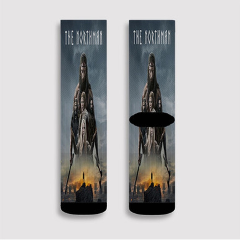 Pastele The Northman Good Custom Socks Sublimation Awesome Printed Sports Elite Socks Polyester Cushioned Bottoms Gym Gymnastic Running Yoga School Skatebording Basketball Spandex