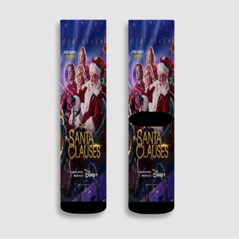 Pastele The Santa Clauses Good Custom Socks Sublimation Awesome Printed Sports Elite Socks Polyester Cushioned Bottoms Gym Gymnastic Running Yoga School Skatebording Basketball Spandex