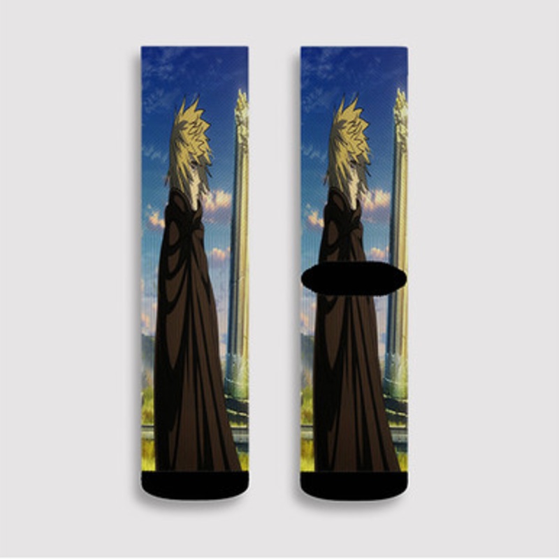 Pastele Thorfinn Karlsefni Vinland Saga Custom Socks Sublimation Awesome Printed Sports Elite Socks Polyester Cushioned Bottoms Gym Gymnastic Running Yoga School Skatebording Basketball Spandex