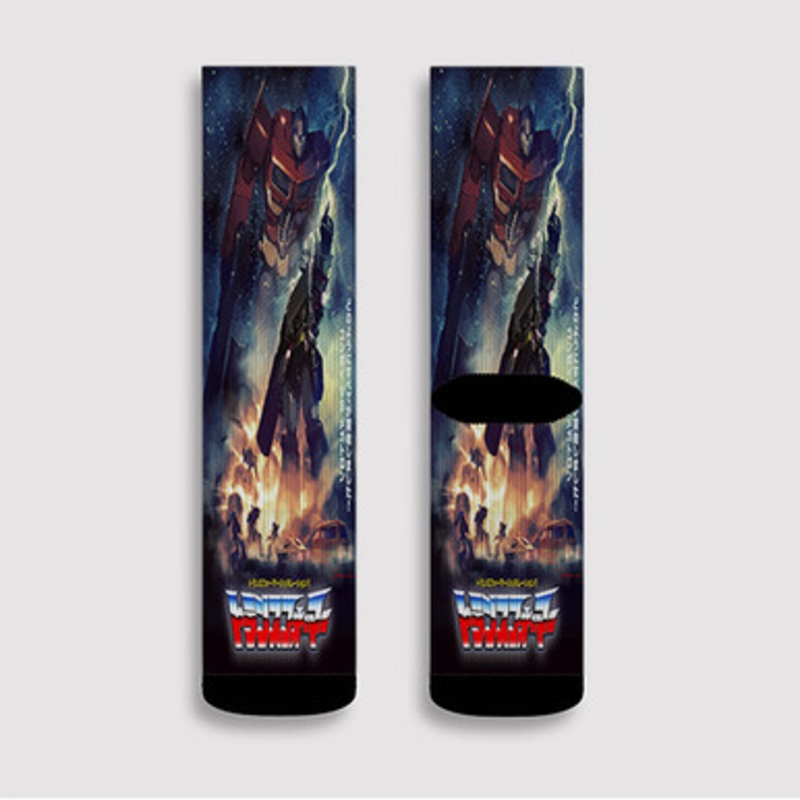 Pastele Transformers G1 Custom Socks Sublimation Awesome Printed Sports Elite Socks Polyester Cushioned Bottoms Gym Gymnastic Running Yoga School Skatebording Basketball Spandex