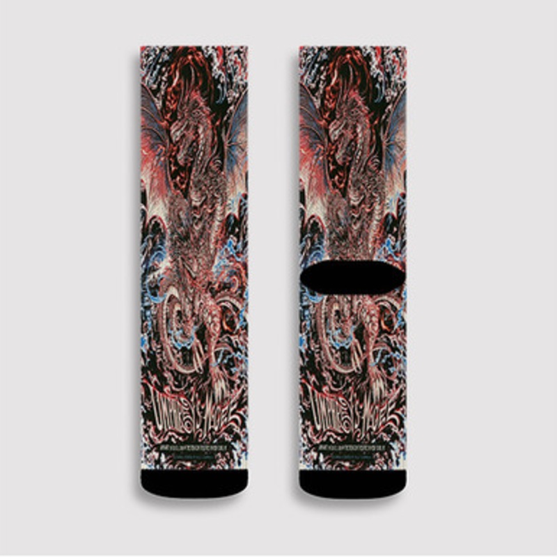Pastele Umphrey s Mcgee New York Custom Socks Sublimation Awesome Printed Sports Elite Socks Polyester Cushioned Bottoms Gym Gymnastic Running Yoga School Skatebording Basketball Spandex