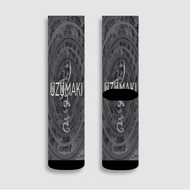 Pastele Uzumaki Custom Socks Sublimation Awesome Printed Sports Elite Socks Polyester Cushioned Bottoms Gym Gymnastic Running Yoga School Skatebording Basketball Spandex