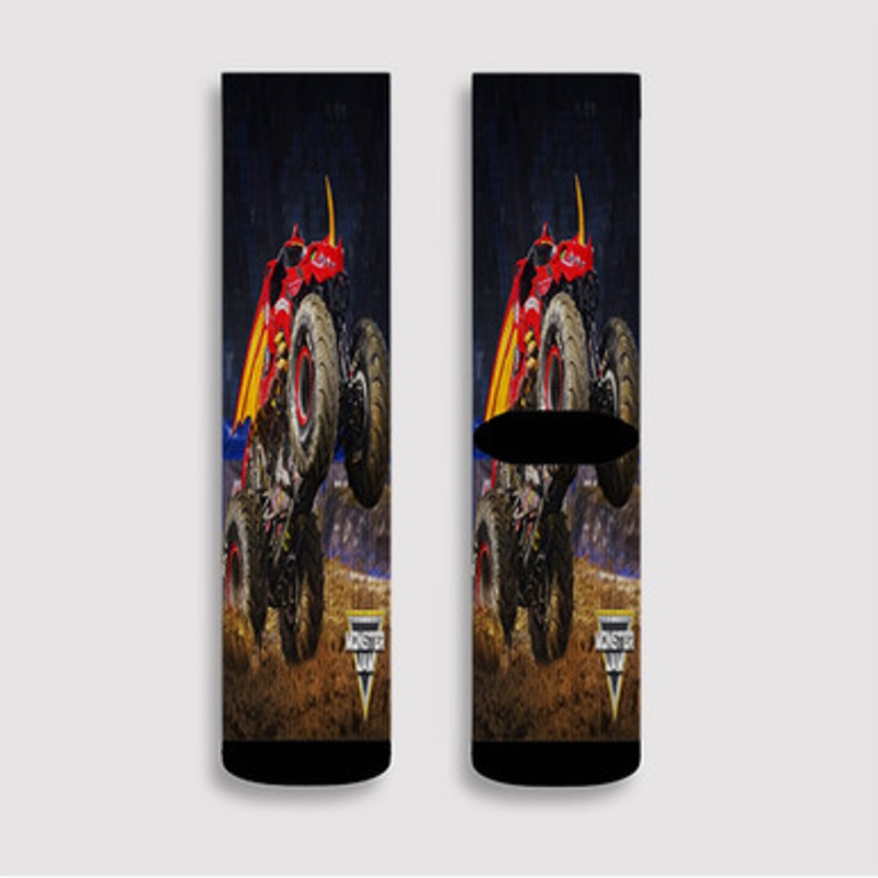 Pastele Bakugan Dragonoid Monster Truck Custom Socks Sublimation Awesome Printed Sports Elite Socks Polyester Cushioned Bottoms Gym Gymnastic Running Yoga School Skatebording Basketball Spandex