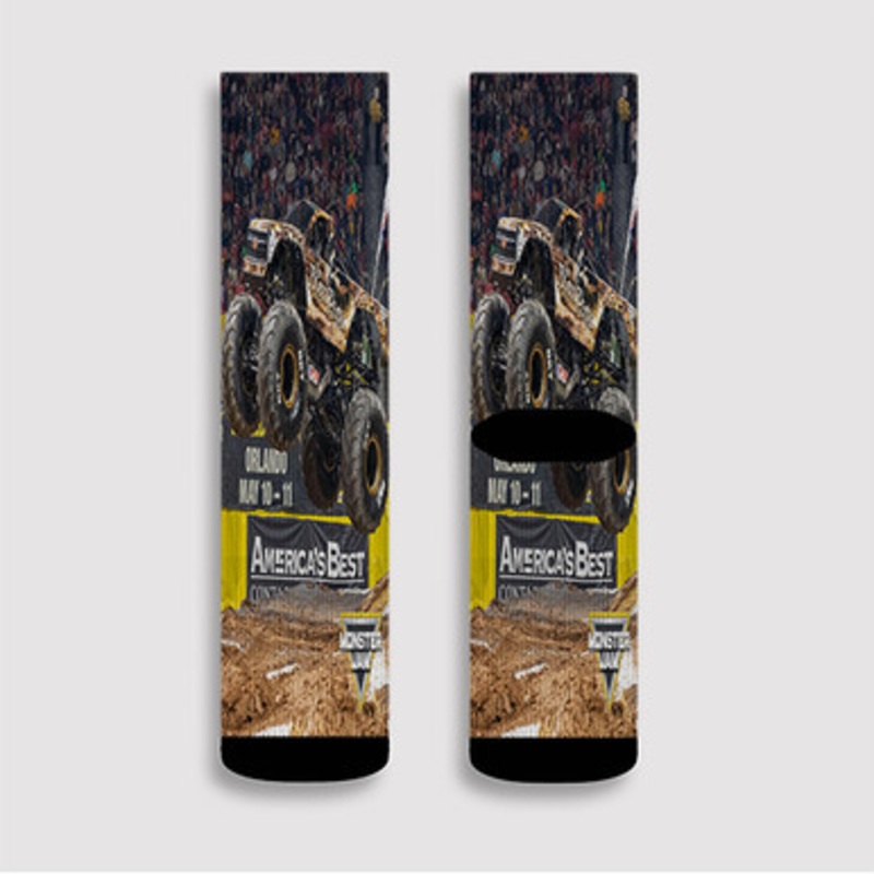Pastele Black Pearl Monster Truck Custom Socks Sublimation Awesome Printed Sports Elite Socks Polyester Cushioned Bottoms Gym Gymnastic Running Yoga School Skatebording Basketball Spandex