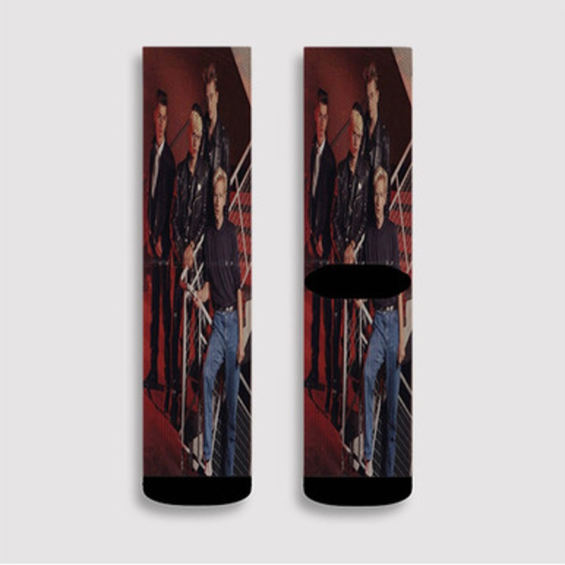 Pastele Depeche Mode 1985 Custom Socks Sublimation Awesome Printed Sports Elite Socks Polyester Cushioned Bottoms Gym Gymnastic Running Yoga School Skatebording Basketball Spandex