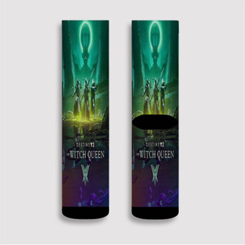 Pastele Destiny 2 The Witch Queen Custom Socks Sublimation Awesome Printed Sports Elite Socks Polyester Cushioned Bottoms Gym Gymnastic Running Yoga School Skatebording Basketball Spandex