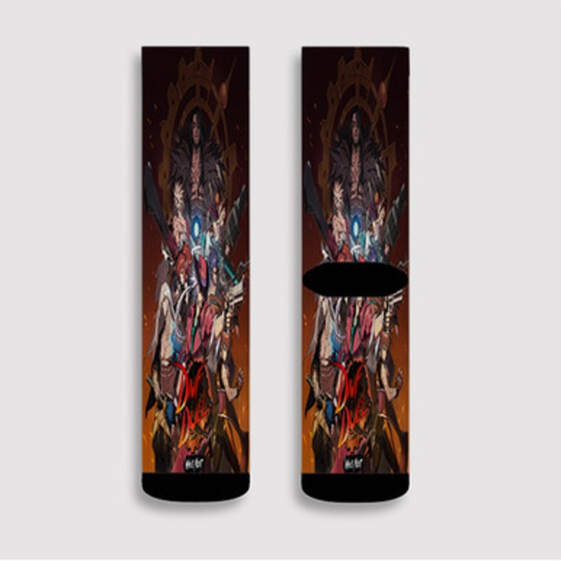 Pastele DNF Duel Custom Socks Sublimation Awesome Printed Sports Elite Socks Polyester Cushioned Bottoms Gym Gymnastic Running Yoga School Skatebording Basketball Spandex