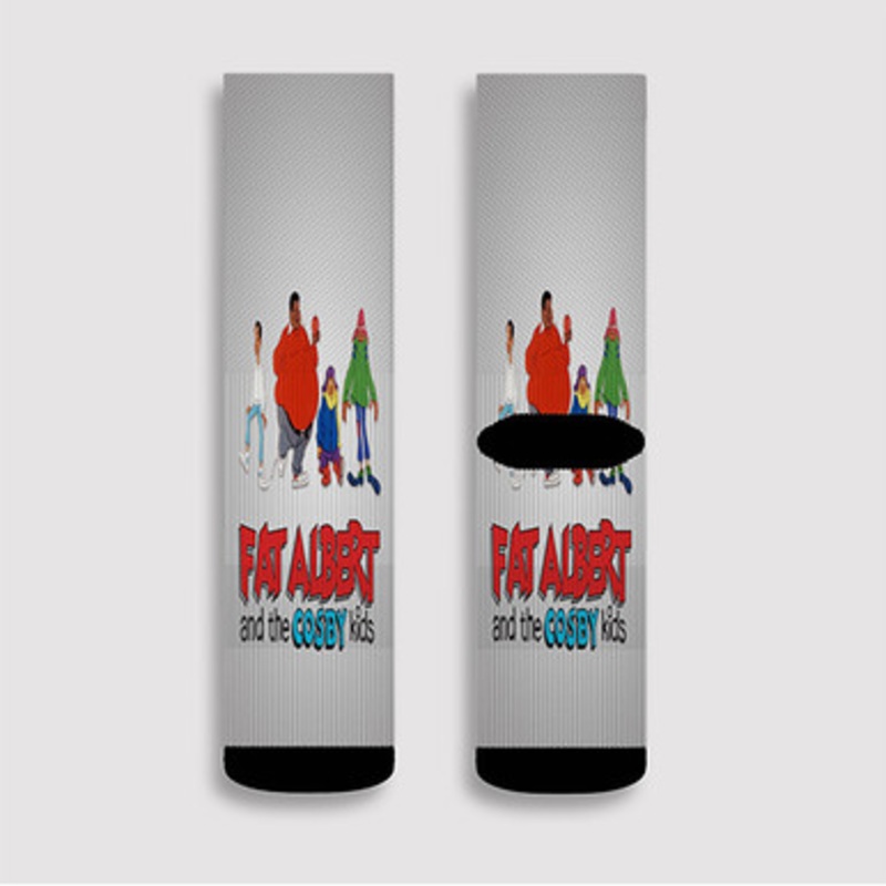 Pastele Fat Albert and the Cosby Kids Custom Socks Sublimation Awesome Printed Sports Elite Socks Polyester Cushioned Bottoms Gym Gymnastic Running Yoga School Skatebording Basketball Spandex