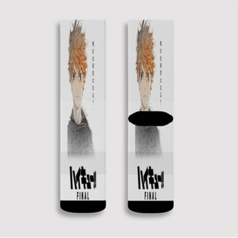Pastele Haikyuu Final Custom Socks Sublimation Awesome Printed Sports Elite Socks Polyester Cushioned Bottoms Gym Gymnastic Running Yoga School Skatebording Basketball Spandex