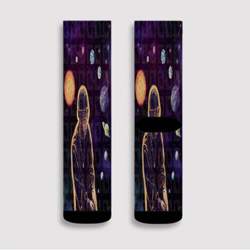Pastele J Dilla In The Endless World Custom Socks Sublimation Awesome Printed Sports Elite Socks Polyester Cushioned Bottoms Gym Gymnastic Running Yoga School Skatebording Basketball Spandex