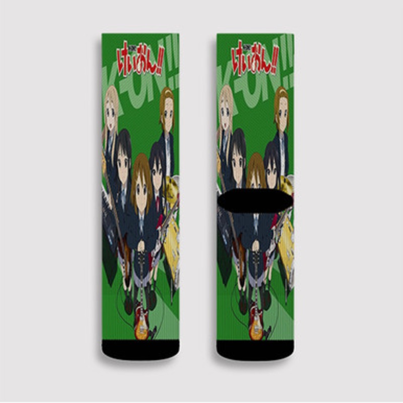 Pastele K On Anime Manga Custom Socks Sublimation Awesome Printed Sports Elite Socks Polyester Cushioned Bottoms Gym Gymnastic Running Yoga School Skatebording Basketball Spandex