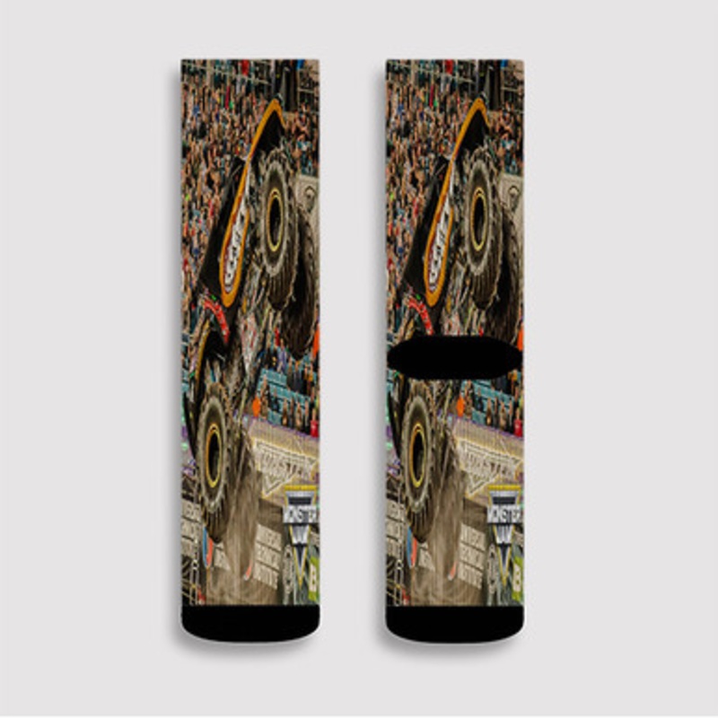 Pastele Monster Mutt Rottweiler Monster Truck Custom Socks Sublimation Awesome Printed Sports Elite Socks Polyester Cushioned Bottoms Gym Gymnastic Running Yoga School Skatebording Basketball Spandex