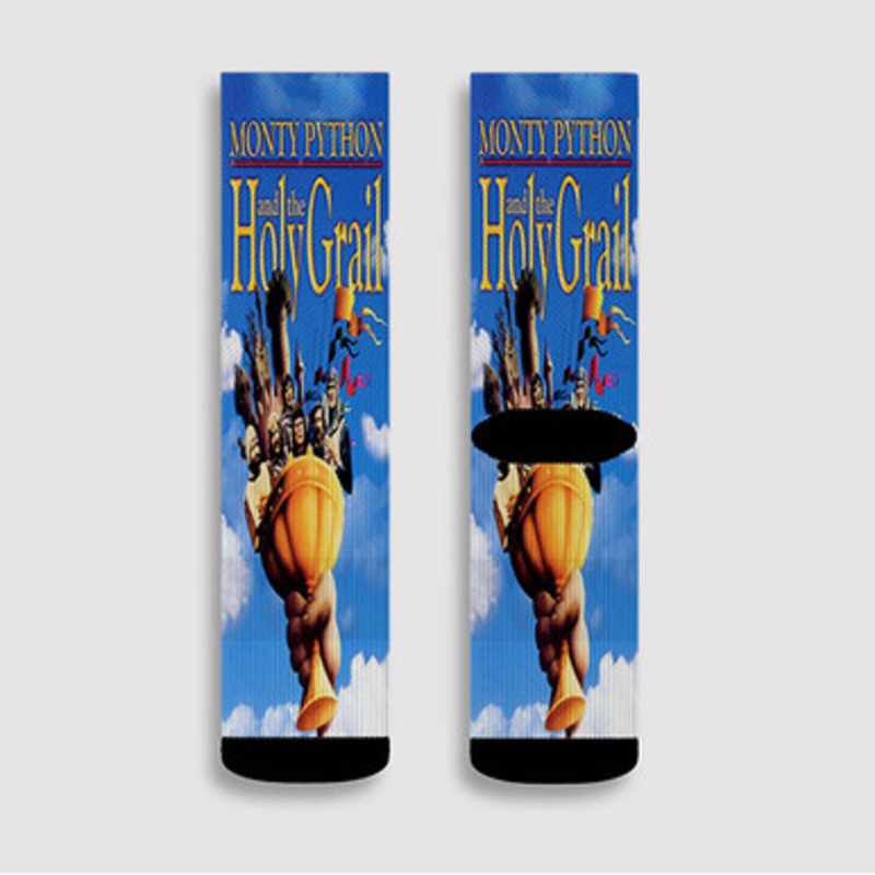 Pastele Monty Python and the Holy Grail Custom Socks Sublimation Awesome Printed Sports Elite Socks Polyester Cushioned Bottoms Gym Gymnastic Running Yoga School Skatebording Basketball Spandex