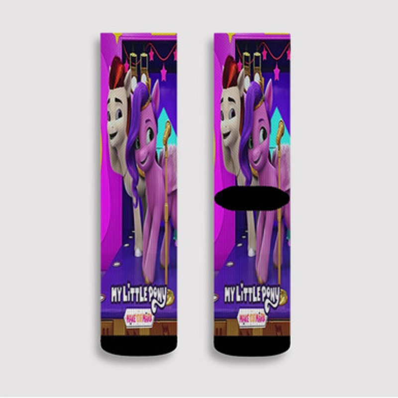 Pastele My Little Pony Make Your Mark Custom Socks Sublimation Awesome Printed Sports Elite Socks Polyester Cushioned Bottoms Gym Gymnastic Running Yoga School Skatebording Basketball Spandex