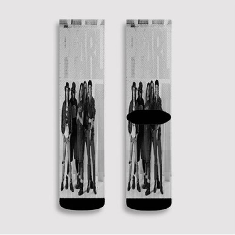 Pastele Pearl Jam Band Custom Socks Sublimation Awesome Printed Sports Elite Socks Polyester Cushioned Bottoms Gym Gymnastic Running Yoga School Skatebording Basketball Spandex