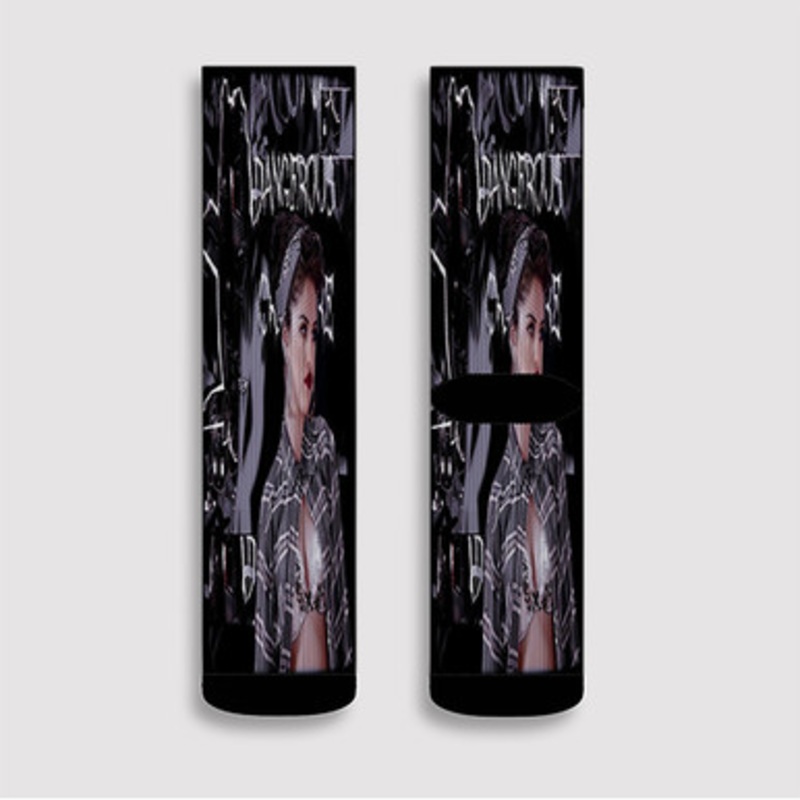 Pastele Selena Gomez Custom Socks Sublimation Awesome Printed Sports Elite Socks Polyester Cushioned Bottoms Gym Gymnastic Running Yoga School Skatebording Basketball Spandex