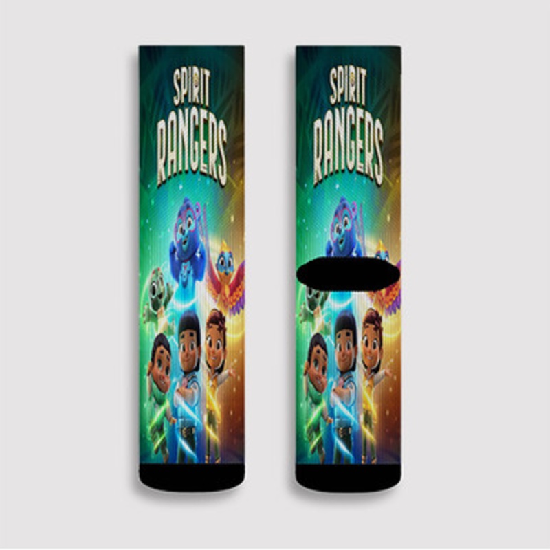 Pastele Spirit Rangers Custom Socks Sublimation Awesome Printed Sports Elite Socks Polyester Cushioned Bottoms Gym Gymnastic Running Yoga School Skatebording Basketball Spandex