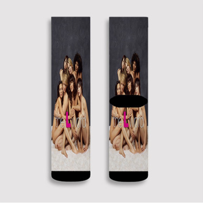 Pastele The L Word Good Custom Socks Sublimation Awesome Printed Sports Elite Socks Polyester Cushioned Bottoms Gym Gymnastic Running Yoga School Skatebording Basketball Spandex