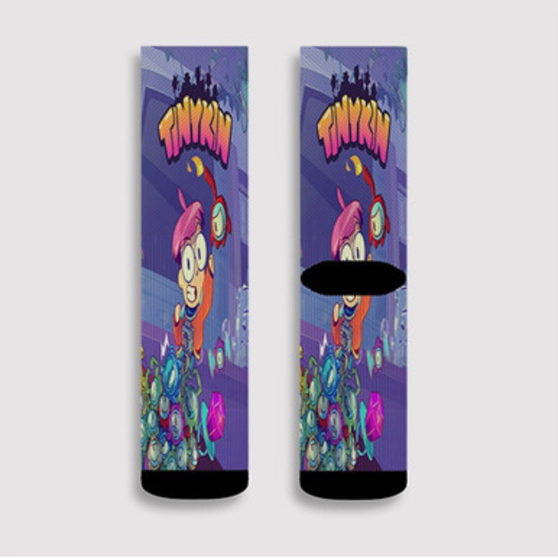 Pastele Tinykin Custom Socks Sublimation Awesome Printed Sports Elite Socks Polyester Cushioned Bottoms Gym Gymnastic Running Yoga School Skatebording Basketball Spandex