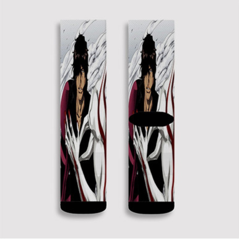 Pastele Yasutora Sado Bleach Custom Socks Sublimation Awesome Printed Sports Elite Socks Polyester Cushioned Bottoms Gym Gymnastic Running Yoga School Skatebording Basketball Spandex