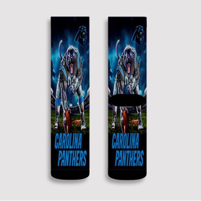 Pastele Carolina Panthers NFL 2022 Custom Socks Sublimation Awesome Printed Sports Elite Socks Polyester Cushioned Bottoms Gym Gymnastic Running Yoga School Skatebording Basketball Spandex