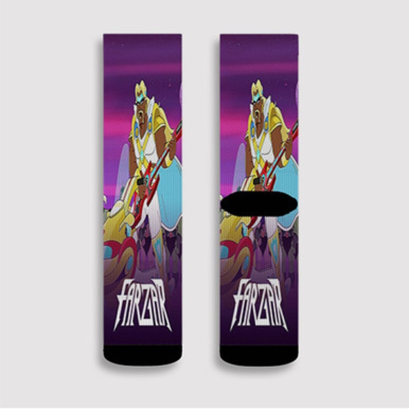 Pastele Farzar Custom Socks Sublimation Awesome Printed Sports Elite Socks Polyester Cushioned Bottoms Gym Gymnastic Running Yoga School Skatebording Basketball Spandex